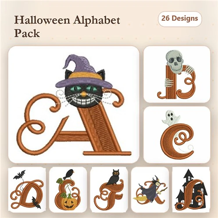 Cute Halloween Alphabet