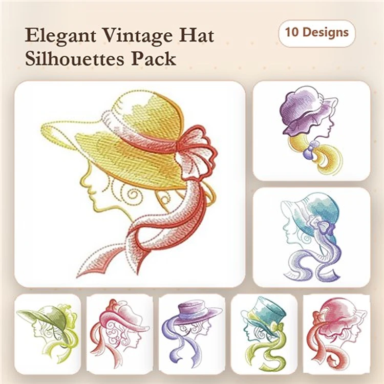 Sketched Hat Girls