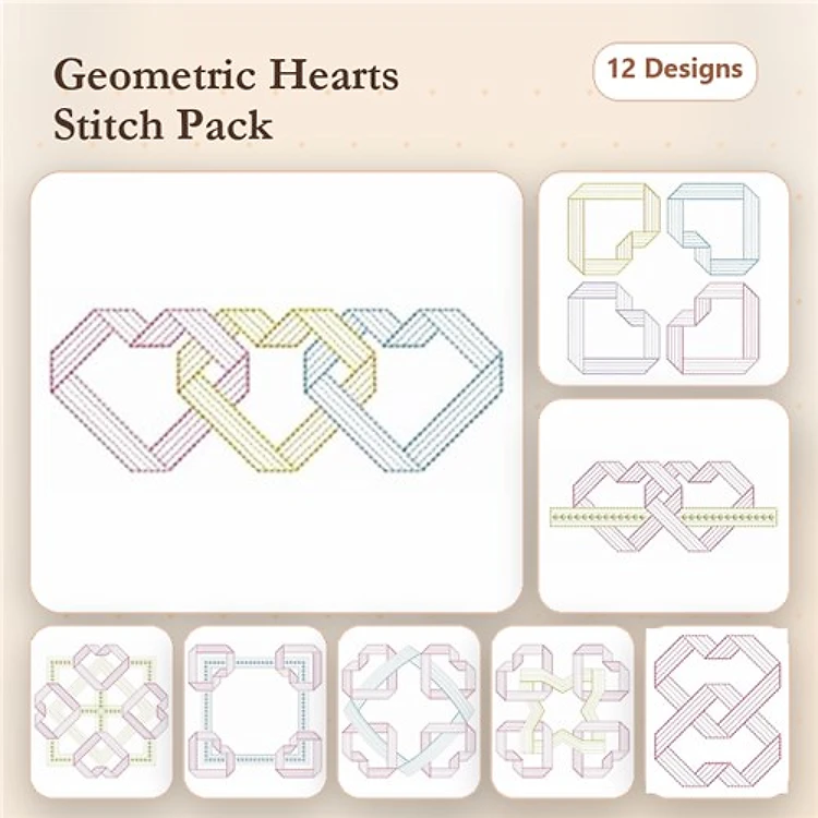 Colorful Heart Quilts
