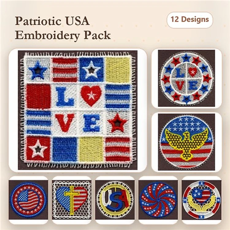 FSL Patriotic Doily