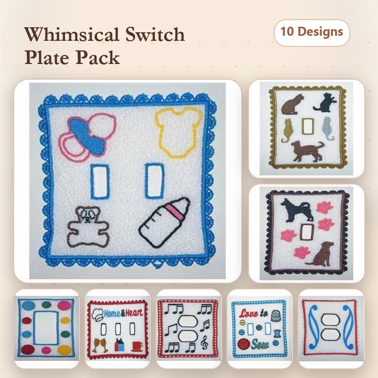 Dog & Cat Silhouette Embroidery Bundle – Home & Heart Designs (10 Designs)