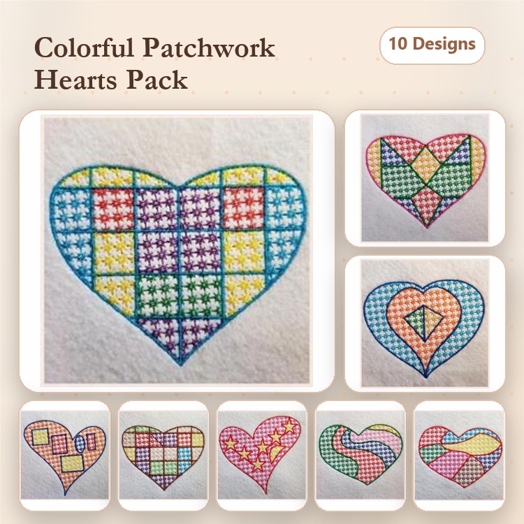 Mosaic Candlewick Hearts