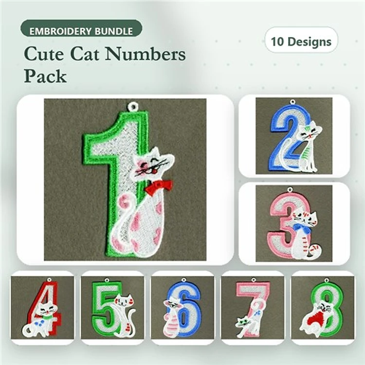 FSL Cat Number Ornaments