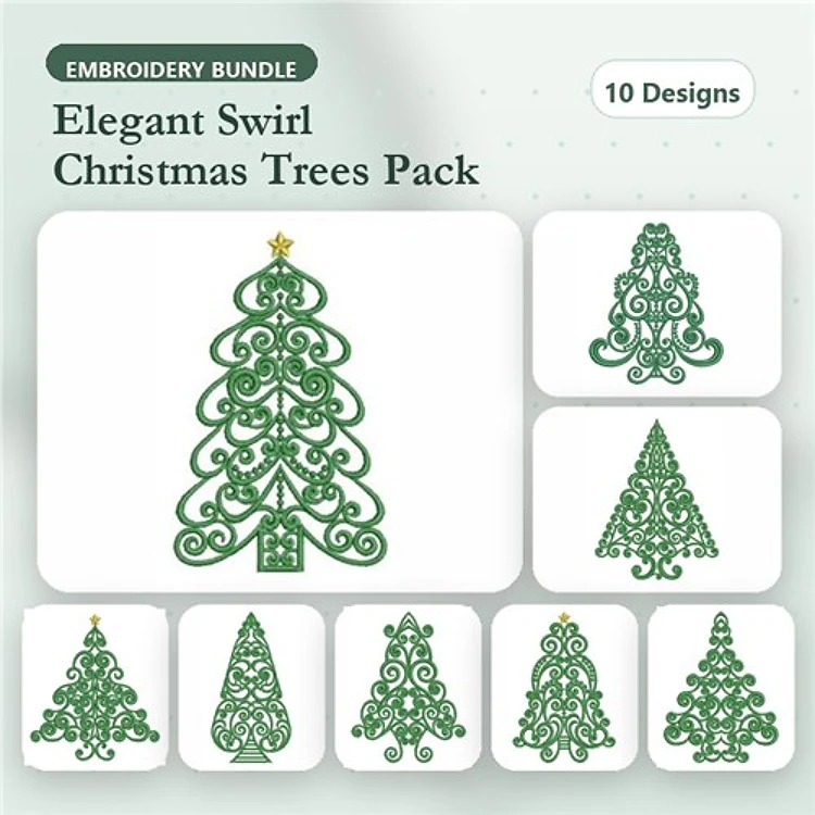 Satin Christmas Trees