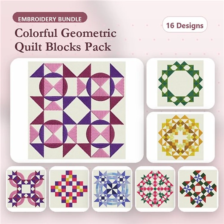 Colorful Quilt Block