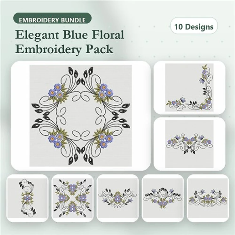 Heirloom Blue Floral