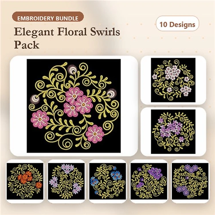 Flowers Circle Deco