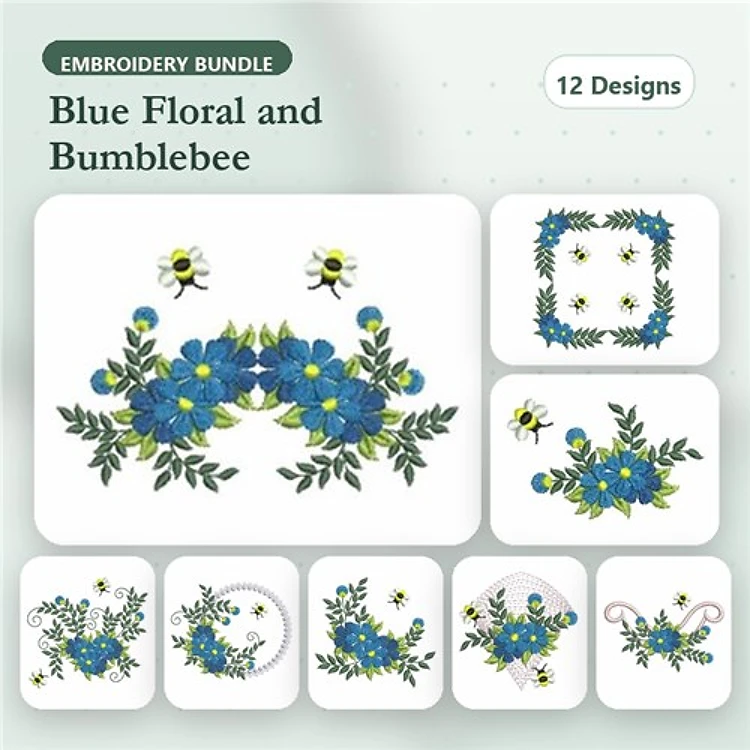 Heirloom Blue Flowers