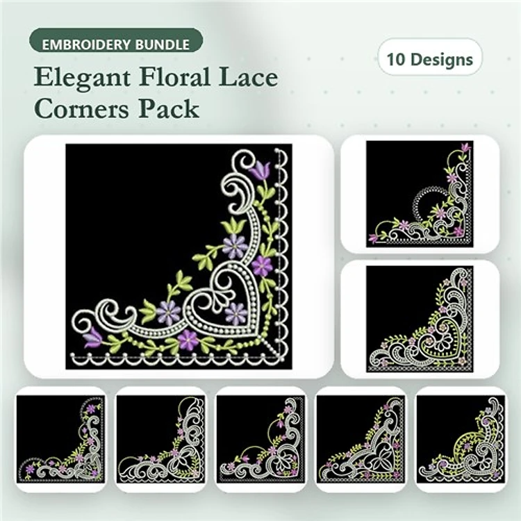 Floral Corner Embellishments 1