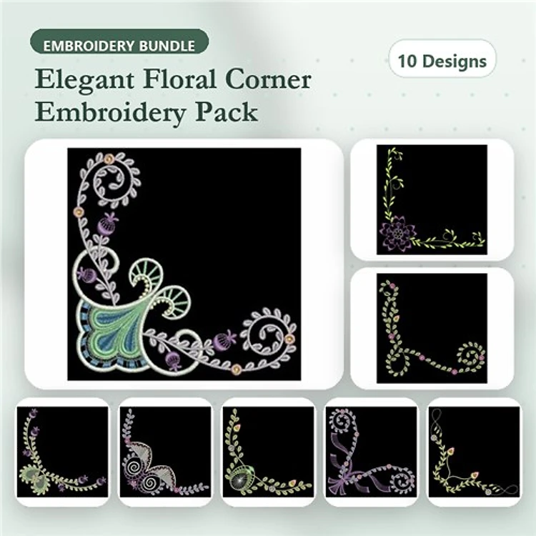 Floral Corner Embellishments 2