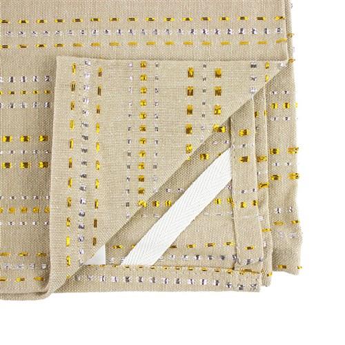 Dobby Stripes Kitchen Towel - Silver, Gold