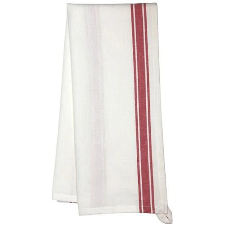 Retro Stripe Towel - Red