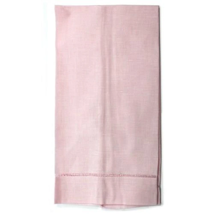 Linen Guest Towel - Pink