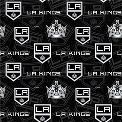 Los Angeles Kings NHL Hockey Tone on Tone Design Fabric ...