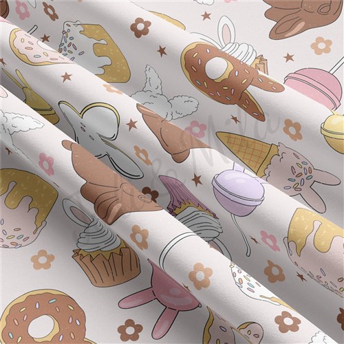 Easter Double Brushed Polyester Fabric Jersey Stretchy Soft Polyester Stretch Fabric