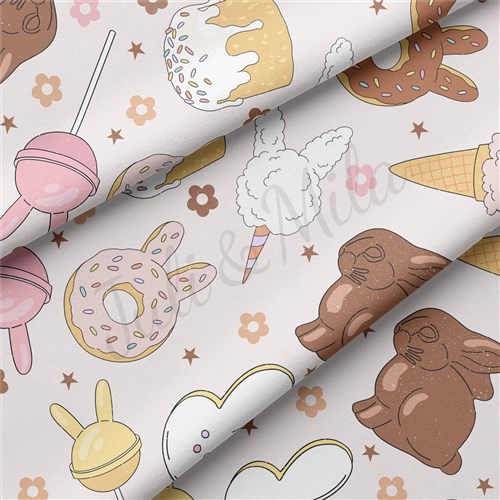 Easter Double Brushed Polyester Fabric Jersey Stretchy Soft Polyester Stretch Fabric