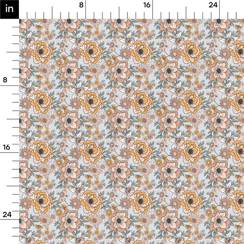 Floral Double Brushed Polyester Fabric Jersey Stretchy Soft Polyester Stretch Fabric