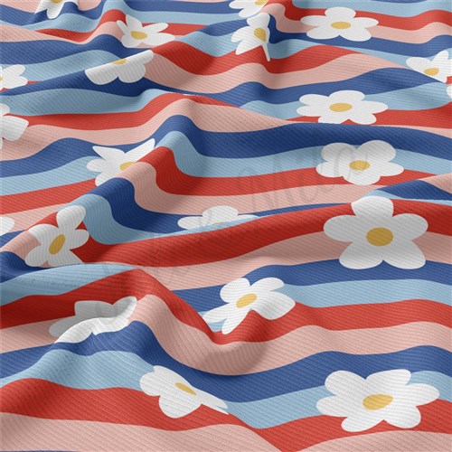 4th of July Rib Knit Fabric, RBK1852 & Get a Free $89.99 Embroidery Bundle