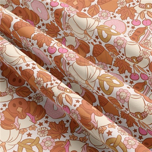 Thanksgiving Day Double Brushed Polyester Fabric Jersey Stretchy Soft Polyester Stretch Fabric