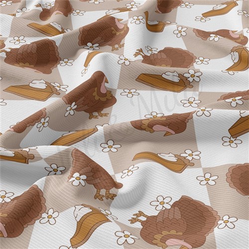 Thanksgiving Rib Knit Fabric, RBK2072 & Get a Free $89.99 Embroidery Bundle