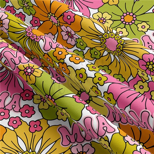 Mama Double Brushed Polyester Fabric Jersey Stretchy Soft Polyester Stretch Fabric