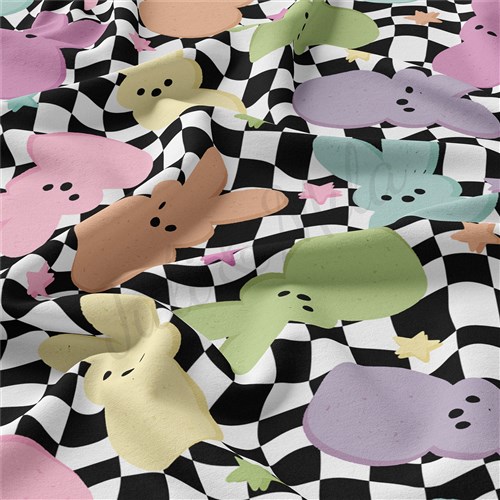 Easter Double Brushed Polyester Fabric Jersey Stretchy Soft Polyester Stretch Fabric