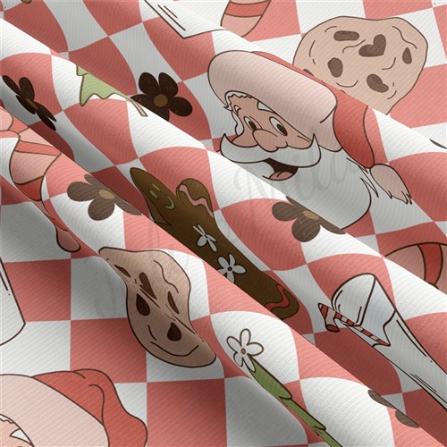 Christmas Rib Knit Fabric by Yard, RBK2005 & Get a Free $89.99 Embroidery Bundle