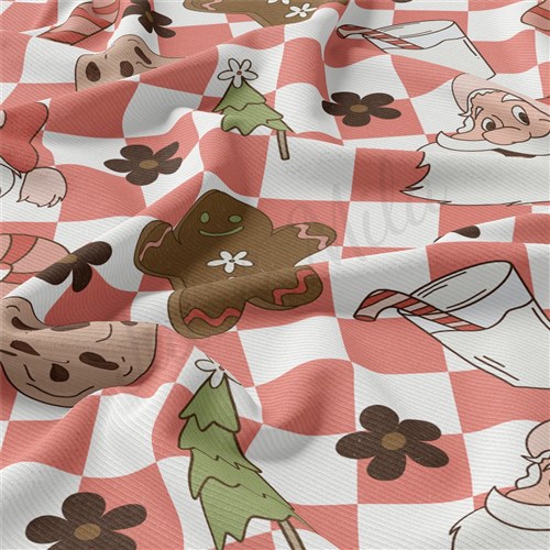 Christmas Rib Knit Fabric by Yard, RBK2005 & Get a Free $89.99 Embroidery Bundle