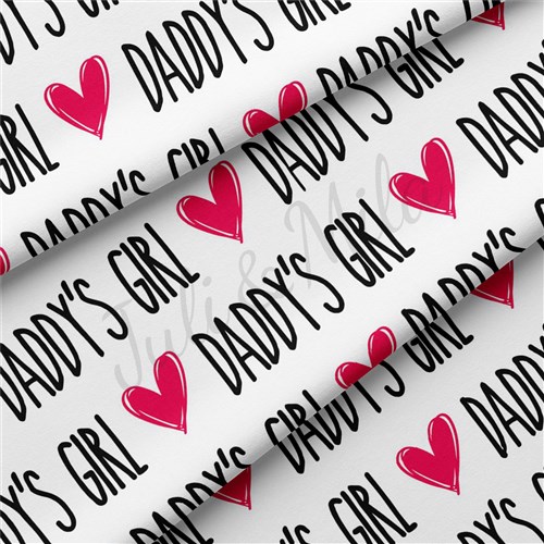Daddy's Girl Double Brushed Polyester Fabric Jersey Stretchy Soft Polyester Stretch Fabric