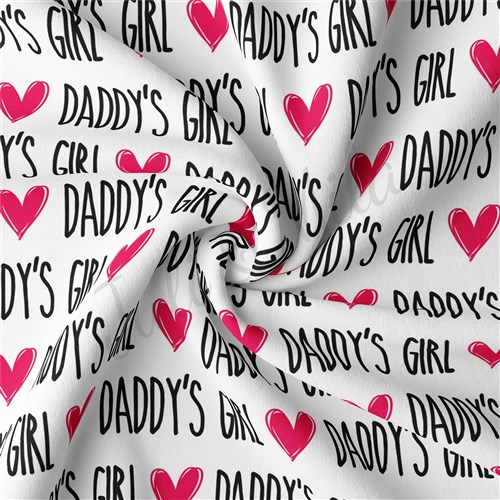 Daddy's Girl Double Brushed Polyester Fabric Jersey Stretchy Soft Polyester Stretch Fabric