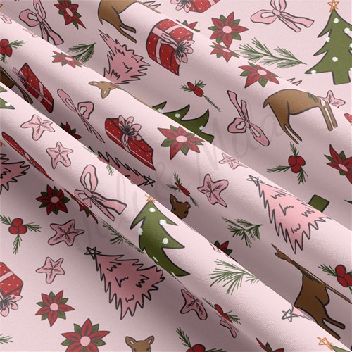 Christmas Double Brushed Polyester Fabric Jersey Stretchy Soft Polyester Stretch Fabric