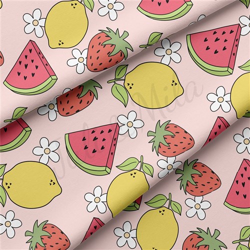 Watermelon Double Brushed Polyester Fabric Jersey Stretchy Soft Polyester Stretch Fabric