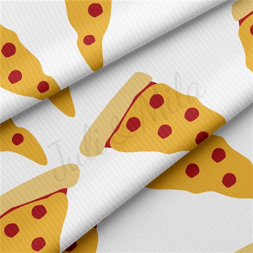 Pizza Rib Knit Fabric by Yard, RBK2054 & Get a Free $89.99 Embroidery Bundle