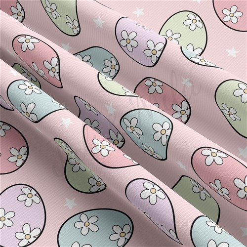 Easter Rib Knit Fabric by Yard, RBK2048 & Get a Free $89.99 Embroidery Bundle