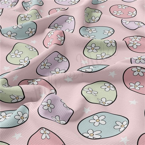 Easter Rib Knit Fabric by Yard, RBK2048 & Get a Free $89.99 Embroidery Bundle
