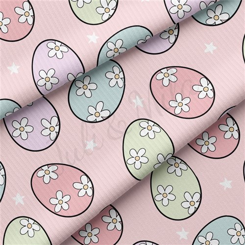 Easter Rib Knit Fabric by Yard, RBK2048 & Get a Free $89.99 Embroidery Bundle