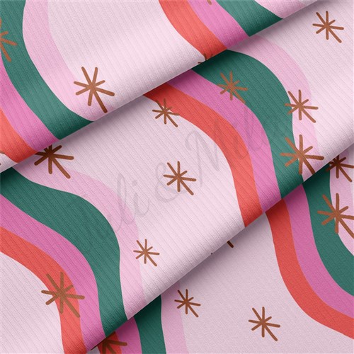 Christmas Rib Knit Fabric by Yard, RBK2020 & Get a Free $89.99 Embroidery Bundle