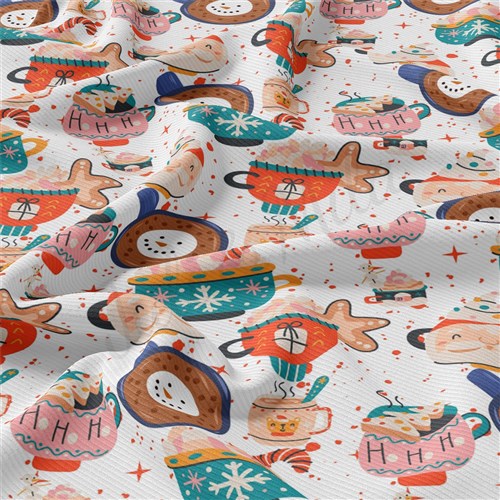 Christmas Rib Knit Fabric by Yard, RBK2018 & Get a Free $89.99 Embroidery Bundle