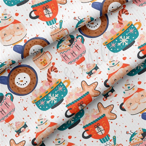 Christmas Rib Knit Fabric by Yard, RBK2018 & Get a Free $89.99 Embroidery Bundle