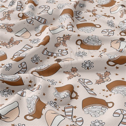 Christmas Rib Knit Fabric by Yard, RBK2016 & Get a Free $89.99 Embroidery Bundle