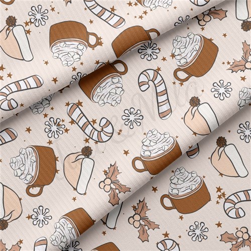 Christmas Rib Knit Fabric by Yard, RBK2016 & Get a Free $89.99 Embroidery Bundle