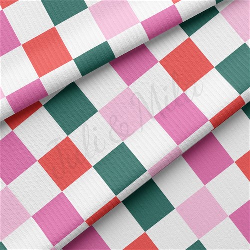 Christmas Rib Knit Fabric by Yard, RBK2008 & Get a Free $89.99 Embroidery Bundle