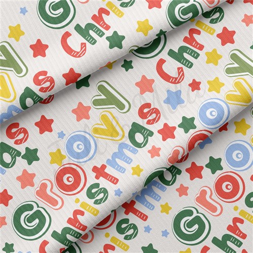 Christmas Rib Knit Fabric by Yard, RBK2032 & Get a Free $89.99 Embroidery Bundle