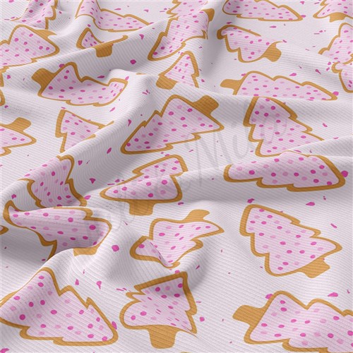 Christmas Rib Knit Fabric by Yard, RBK2028 & Get a Free $89.99 Embroidery Bundle