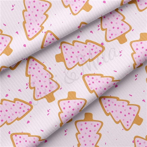 Christmas Rib Knit Fabric by Yard, RBK2028 & Get a Free $89.99 Embroidery Bundle