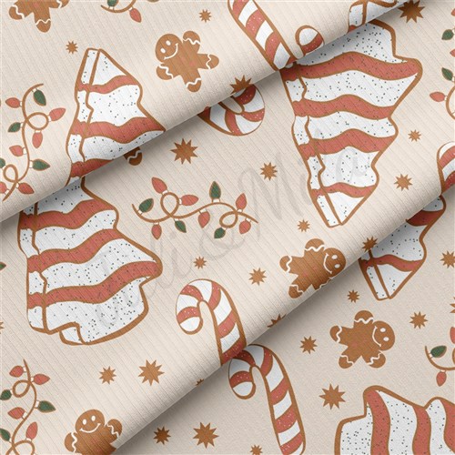Christmas Rib Knit Fabric by Yard, RBK2019 & Get a Free $89.99 Embroidery Bundle