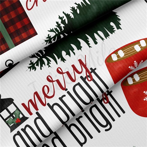 Christmas Rib Knit Fabric by Yard, RBK2014 & Get a Free $89.99 Embroidery Bundle
