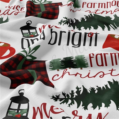 Christmas Rib Knit Fabric by Yard, RBK2014 & Get a Free $89.99 Embroidery Bundle