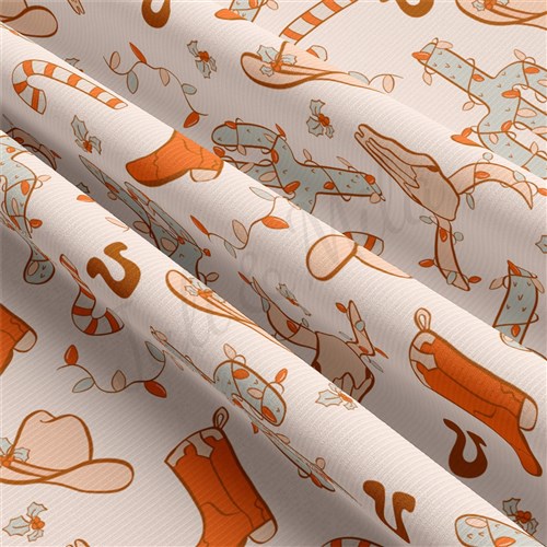 Christmas Rib Knit Fabric by Yard, RBK2043 & Get a Free $89.99 Embroidery Bundle