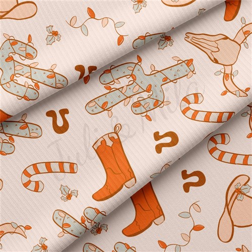Christmas Rib Knit Fabric by Yard, RBK2043 & Get a Free $89.99 Embroidery Bundle